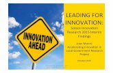 Leading for Innovation: Solace Innovation Research 2015 interim findings short version