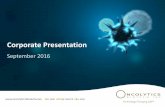 September 2016 Corporate Presentation