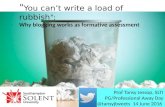 Blogging as Formative Assessment