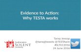 Evidence to action: Why TESTA works