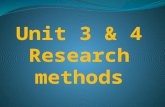 Research methods revision 2015