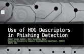 Use of hog descriptors in phishing detection