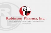 Robinson Pharma, Inc. Capabilities Presentation