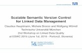 Scalable Semantic Version Control for Linked Data Management (presented at 2nd Workshop on Linked Data Quality at ESWC 2015 in Portorož, Slovenia)