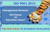ISO 9001 2015 | Management Reviews | The Five Rules To Business Excellence
