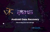 Tutorial--recover call logs from Android