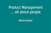 Beata Kupiec: Product Management … all about people
