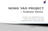 NONG YAO PROJECT SUBSEA VALVE Rev 0