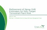 Refinement of Spray Drift Estimates for Non-Target Terrestrial Plant ...