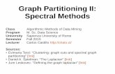 Graph Partitioning and Spectral Methods