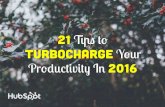 21 Hottest Productivity Hacks for 2016