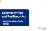 Community Risk and Resiliency Act S6617B-A6558B