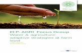 EIP-AGRI Focus Group Water & agriculture: adaptive strategies at ...