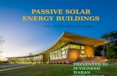Passive solar energy buildings