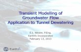 Transient Modelling of Groundwater Flow, Application to Tunnel Dewatering