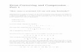 Error-Correcting and Compression - بart 1