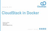 CCCEU15 run cloudstack in docker
