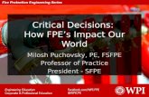 Fire Protection Engineering: Critical Decisions