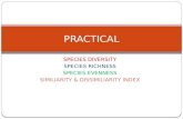 Calculation of Species diversity and related indices