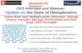 Live CEO Interview and Webinar Update on the State of Deduplication