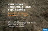 Vancouver: Renewable and replicable