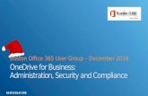 OneDrive for Business Administration Security Compliance Boston Office 365 User Group