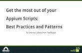 Appium Scripts: Best Practices and Patterns