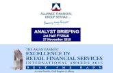1st Half FY2016 Analyst Briefing as at 30 September 2015
