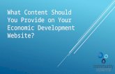 What Content Should You Provide on Your Economic Development Website?