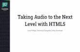 Taking Audio to the Next Level with HTML5