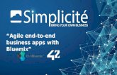 IBM Bluemix Paris Meetup #15 - Ecole 42 - 20160622 - Simplicité Software