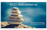 BDD Anti-patterns