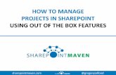 How to Manage Projects in SharePoint Using Out of the Box Features
