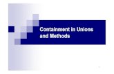 Section5 containment in unions and methods