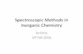 Spectroscopic methods in Inorganic Chemistry