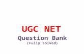 UGC NET - Question Bank - Fully Solved  - More than 1500 Objective type/Multiple Choice questions With answer keys - Manu Melwin Joy