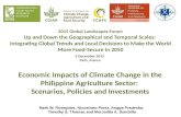 Economic impacts of climate change in the philippine agriculture sector
