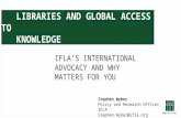 Ifla's international advocacy and why it matters for you