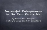 Successful entrepreneur by Author Johann Paul Gregory