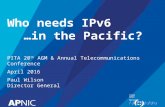 Who needs IPv6...in the Pacific?