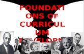 Foundations of a curriculum