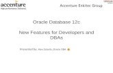 Oracle Database 12c  - New Features for Developers and DBAs