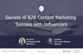 Secrets of B2B Content Marketing Success with Influencers