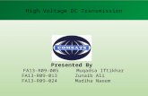 High Voltage Dc (HVDC) transmission