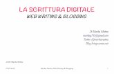 La scrittura digitale: web writing & blogging