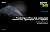 VMworld 2015: Monitoring and Managing Applications with vRealize Operations 6.1 and vSphere6