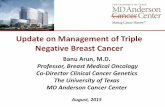 Update on Management of Triple Negative Breast Cancer