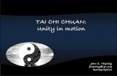 Tai Chi Chuan:    Unity in Motion