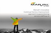 Marval's  innovative continual service improvement approach