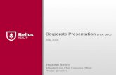 Bellus Health Corporate Presentation May 2016